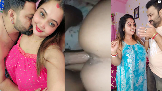 Horny Bhabhi Husband Doggy Hard Fuck Creampied